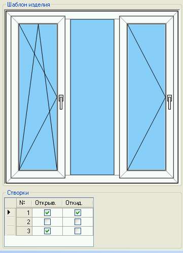 Окна-Двери Конфигуратор 3.0: шаблон изделия