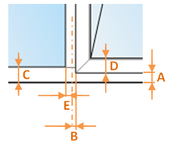 Окна-Двери Конфигуратор: схема вычитаемых размеров